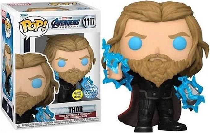 Φιγούρα Funko POP! Avengers: Endgame - Thor with Thunder (GITD) #1117 (Exclusive)