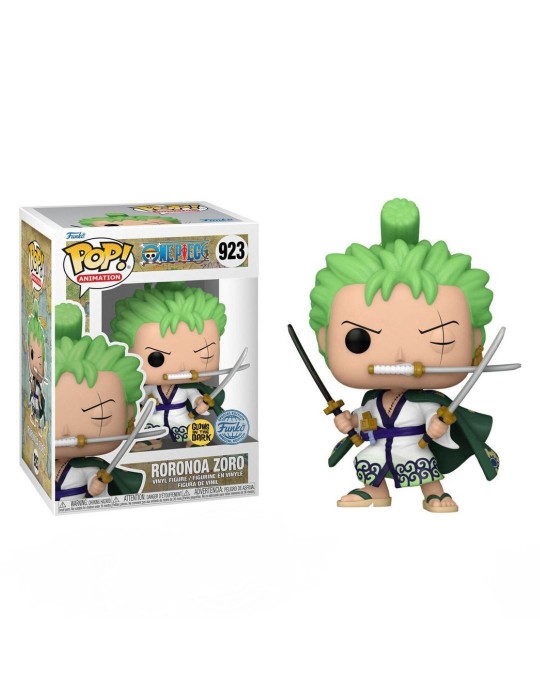 Φιγούρα Funko POP! One Piece - Roronoa Zoro (Wano Outfit) GITD #923 (Exclusive)